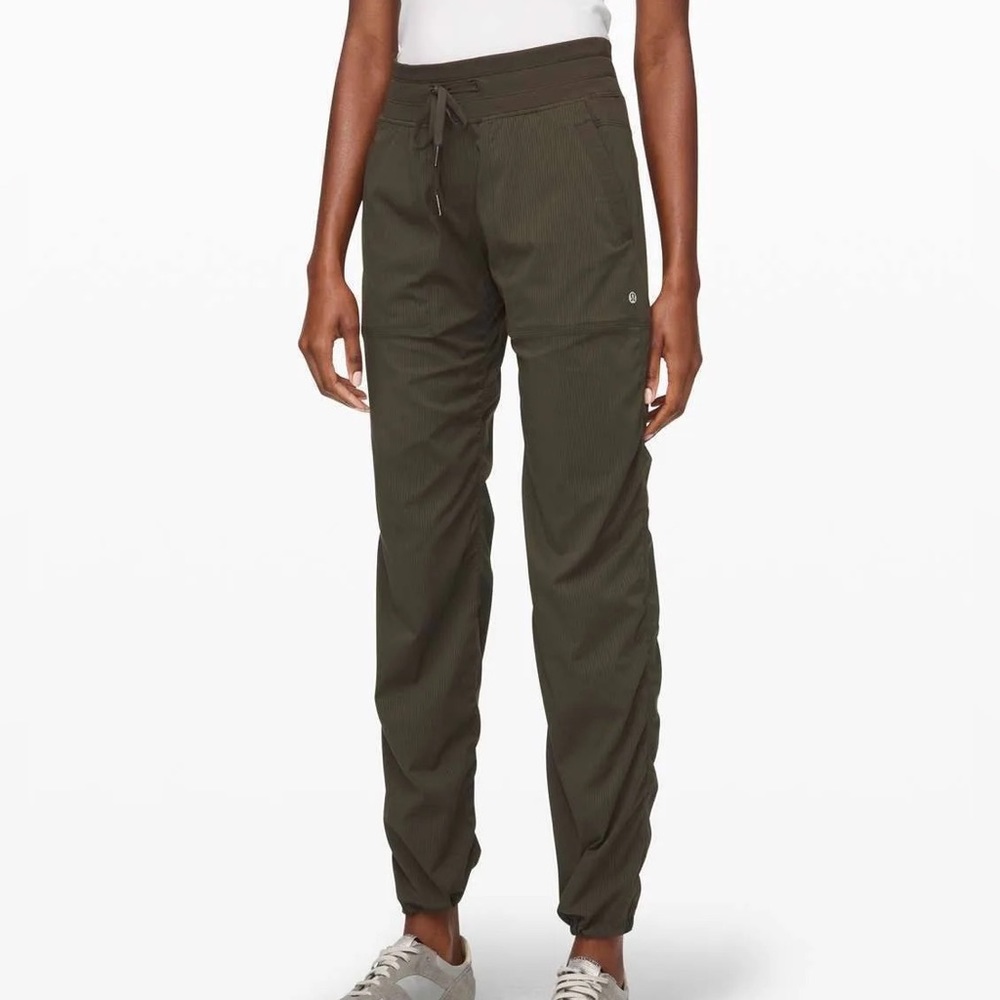NWT Lululemon Dance Studio Pant II (Regular) *Unlined Fatigue Green 6
